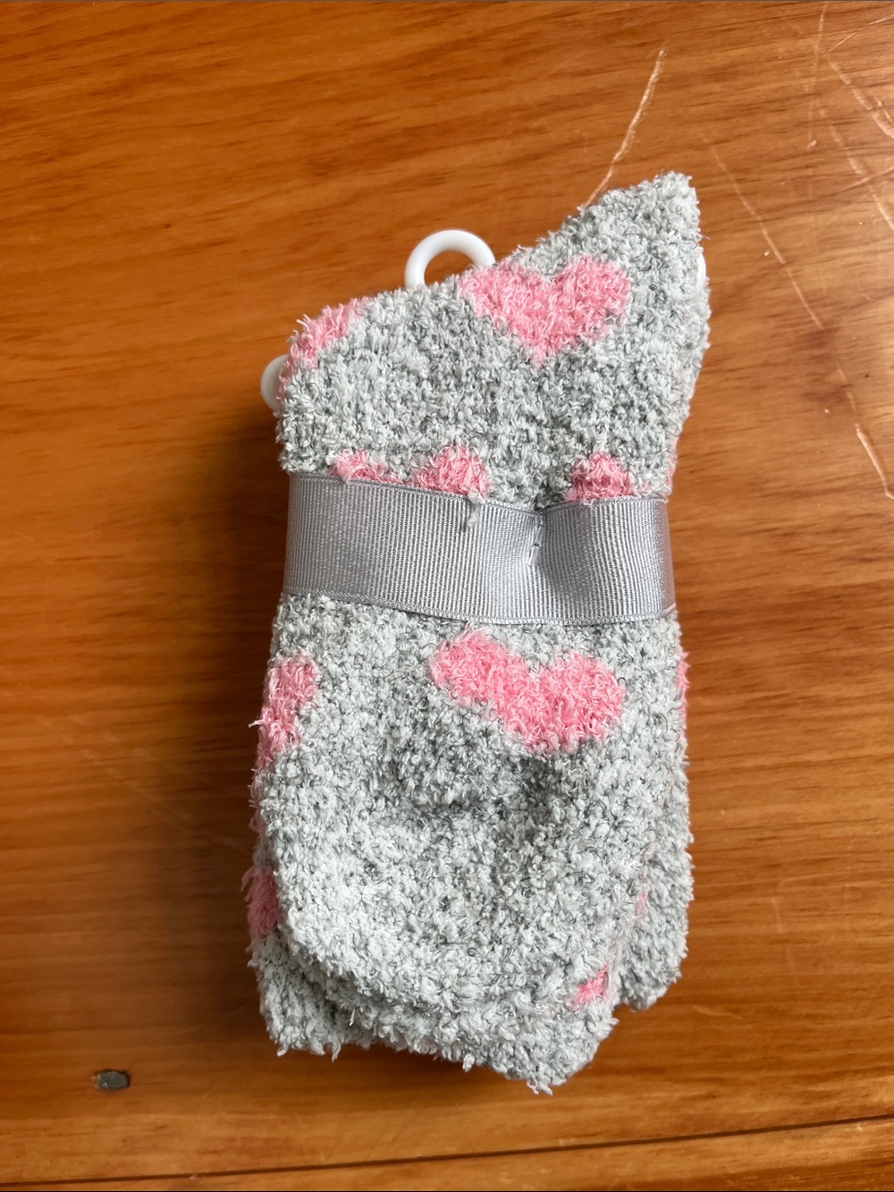 Fuzzy Heart Socks - Picture 4 of 4